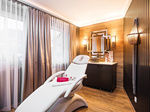 Der stilvolle Kosmetikraum im Wellnesshotel Oswald bietet den perfekten Rahmen f&uuml;r hochwertige Beauty- und Pflegebehandlungen.